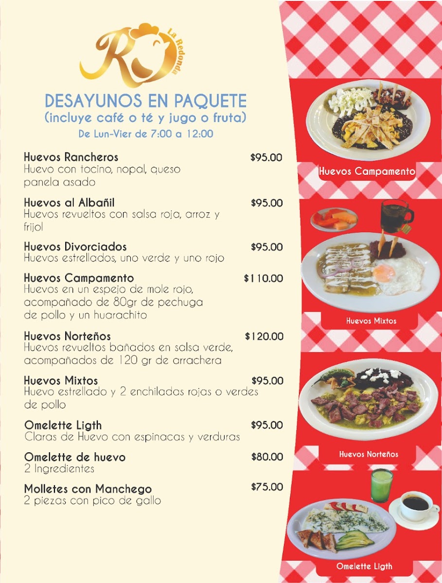 Restaurante La Redonda Menu - Image 1
